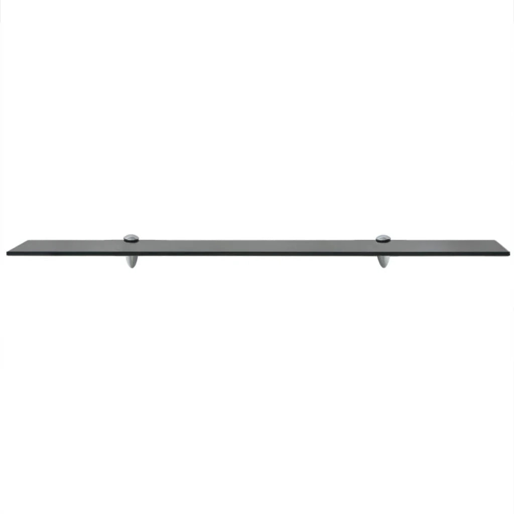 Mensola/armadietto in vetro da parete 90 x 20 cm spessore 8 mm nero 2702157/2