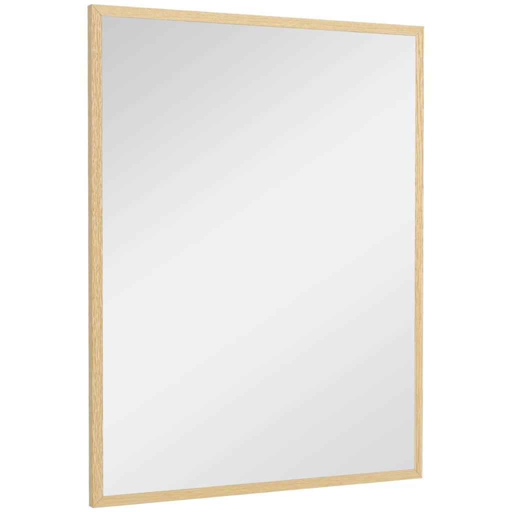 Specchio rettangolare per parete ¨C zephmum ¨C legno naturale 90x70 cm