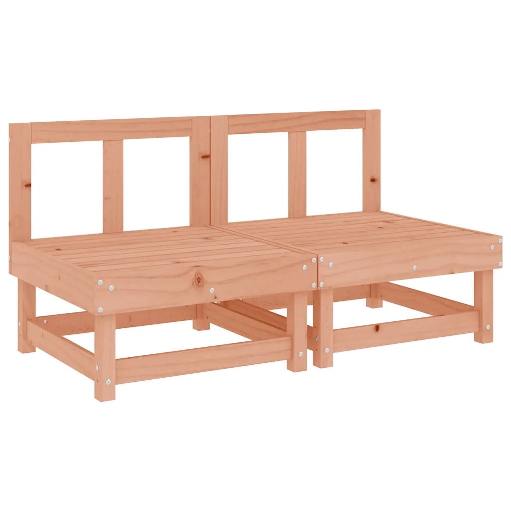 Divani Centrali con Cuscini 2 pz in Legno Massello di Douglas 825462