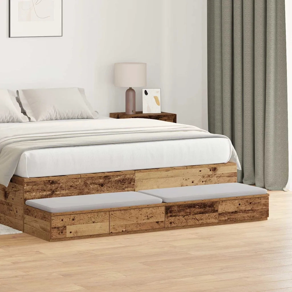 Cassetti per letto Legno vecchio 135 x 36,5 x 16,5 cm 866993