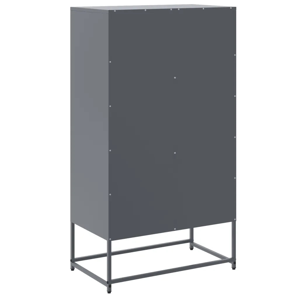 Credenza-Buffet-Armadio da cucina Antracite 68,5x38,5x123,5 cm in Acciaio