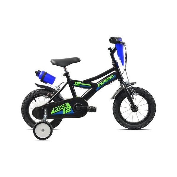 Bicicletta esperia 259900 bimbo race nero e verde