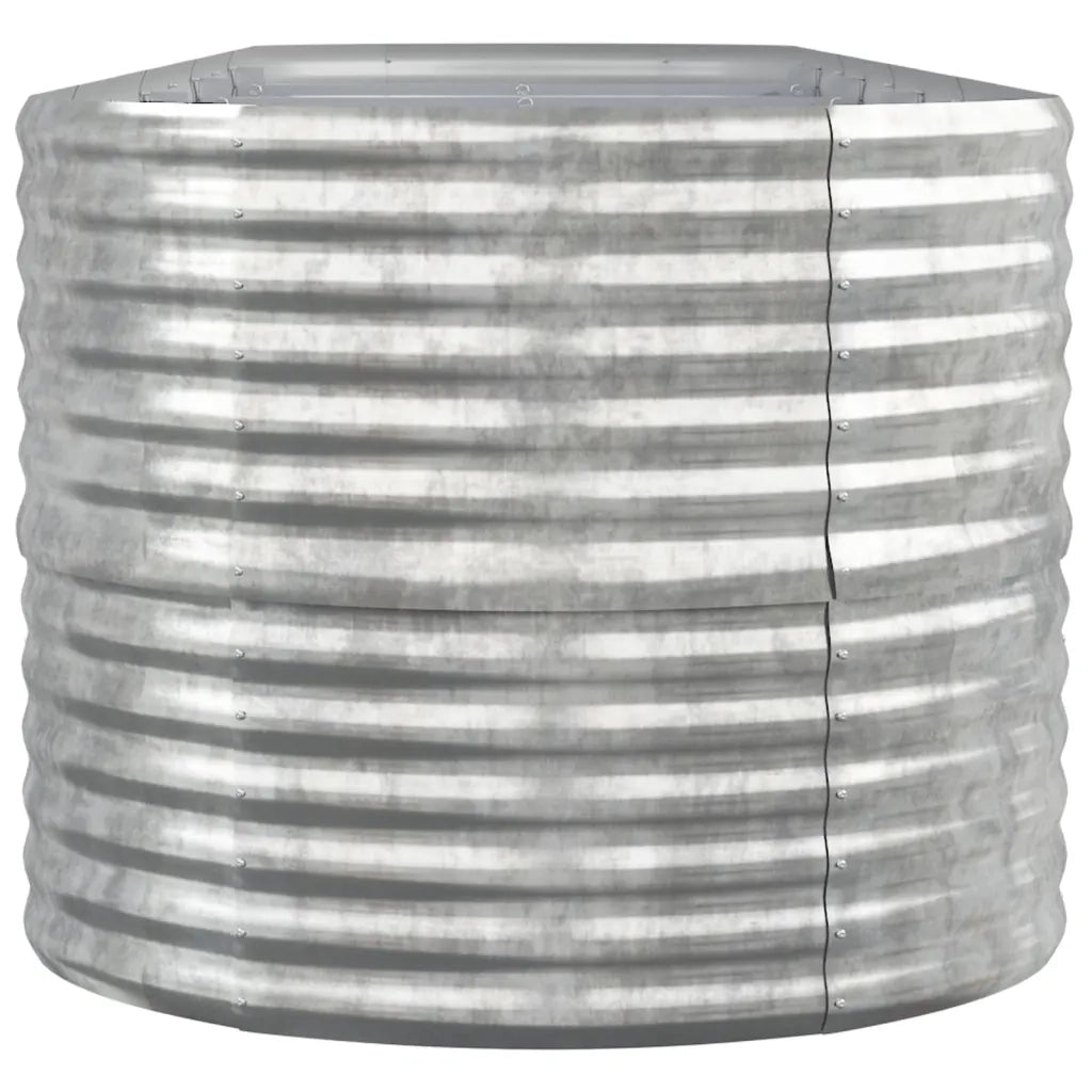 Letto Giardino Acciaio Zincato 440x80x68cm Argento 318972