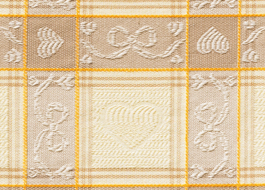 Tovaglia Salotto/Cucina Jacquard Modello Dama Made In Italy - 150x180 - Biscotto