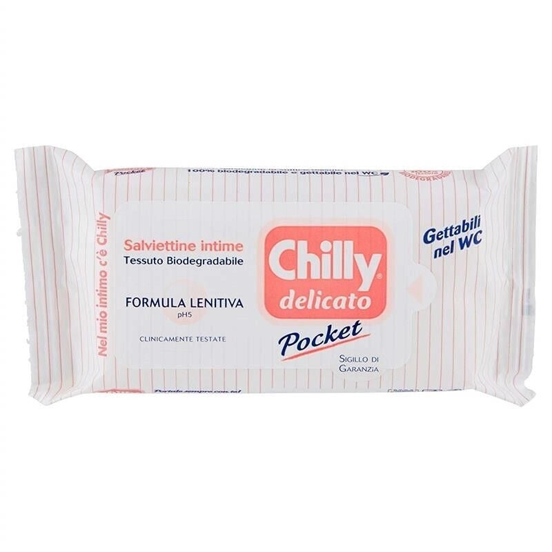 SET 3 CONFEZIONI DI CHILLY SALVIETTE INTIME 12 PZ DELICATE