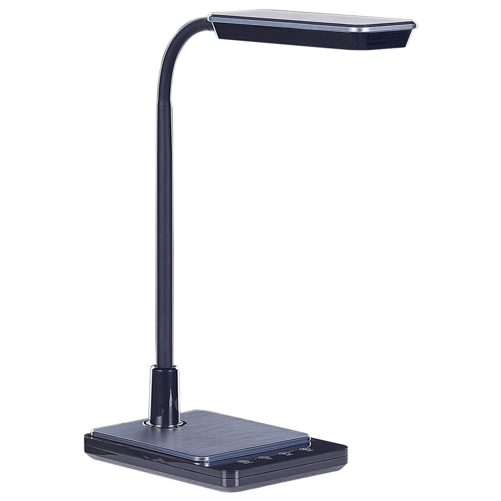 Lampada da ufficio LED nero materiale sintetico braccio e regolabile regolatore 38 cm cameretta ufficio soggiorno