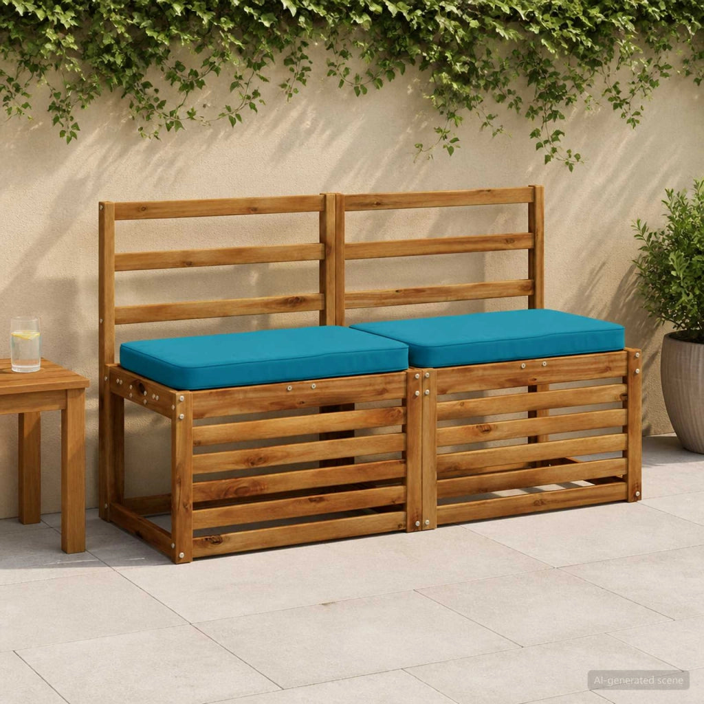 Cuscini per Panchina a 2 Pezzi VUGHT 2 pcs 100% Poliestere 951037
