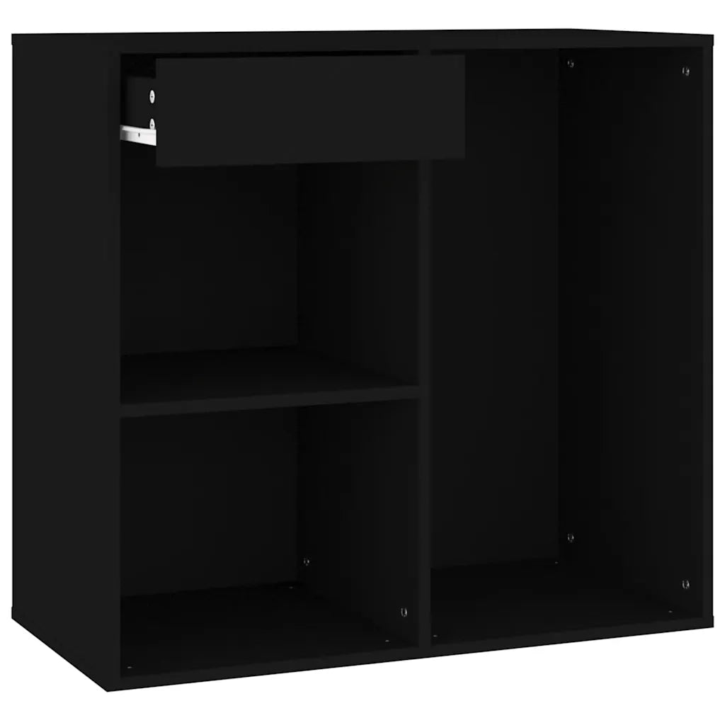 Armadietto per Cosmetici Nero 80x40x75 cm in Legno Multistrato CFW8286245