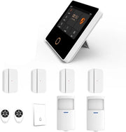 Sistema di Allarme per Casa - Kit a 10 pezzi con Controllo WiFi - Ingresso - Sirena Acustica a 115dB - Compatibile con Alexa e Google Home