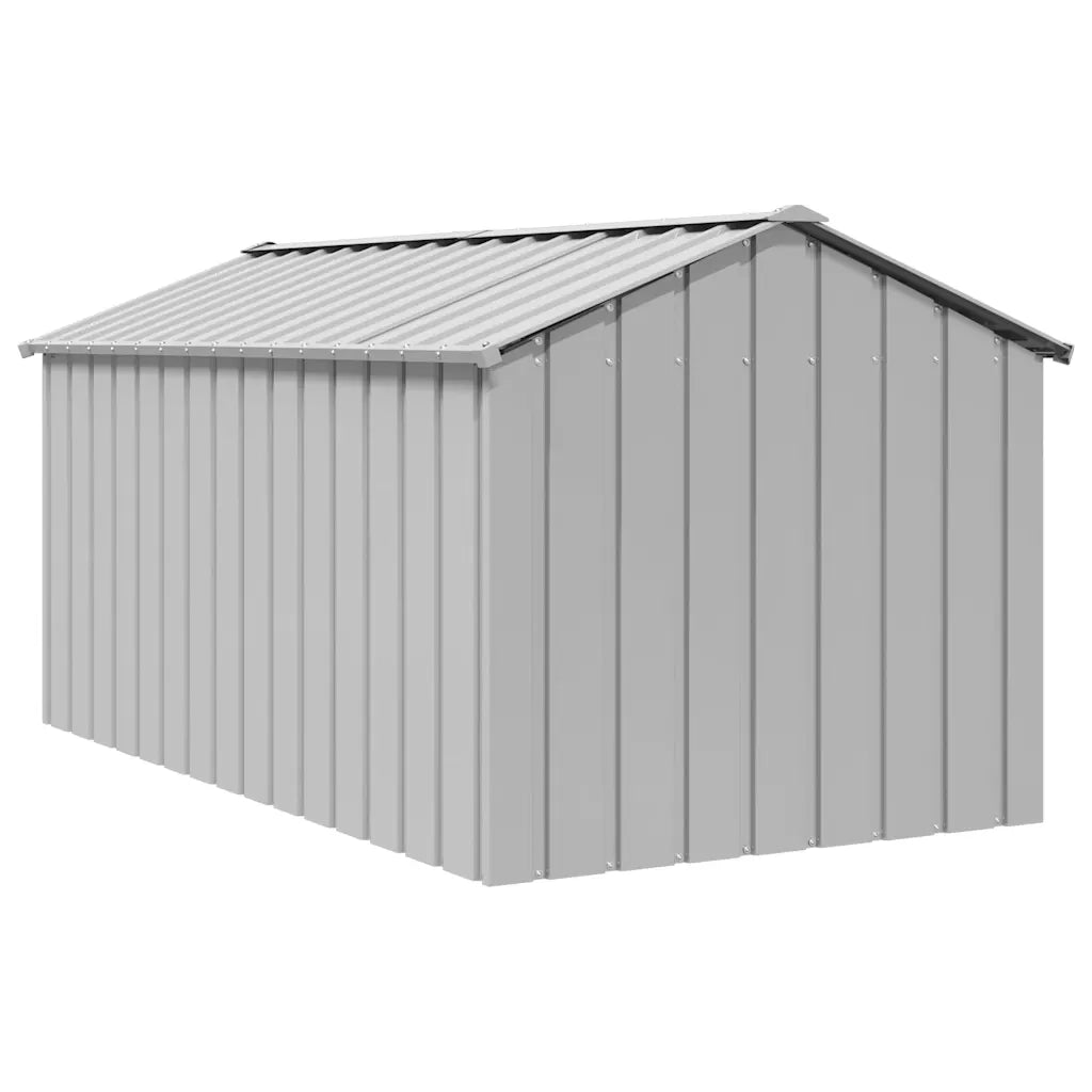 Casetta per Cani con Tetto 114x202x101 cm Acciaio Zincato 4100922