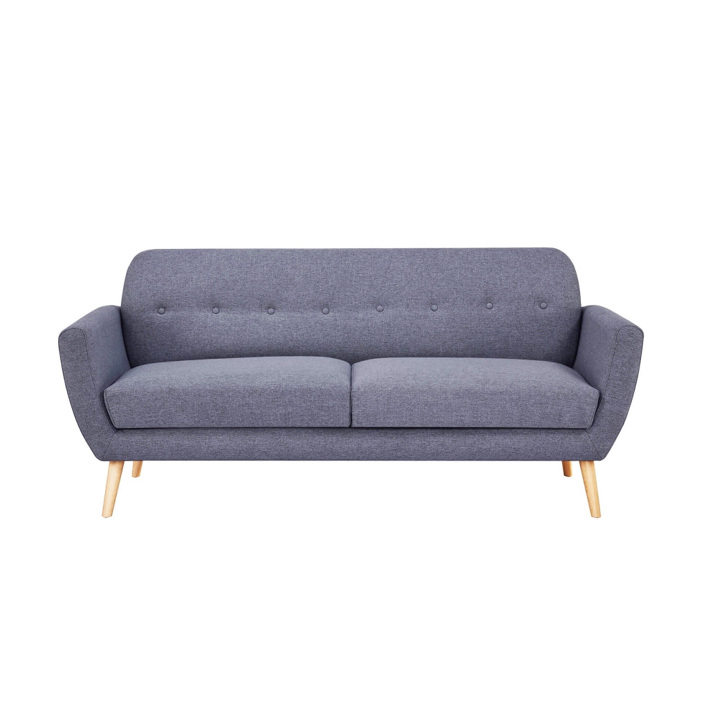 Divano tre posti Scandinavo in Tessuto cm 193x79x86 - SILENTE