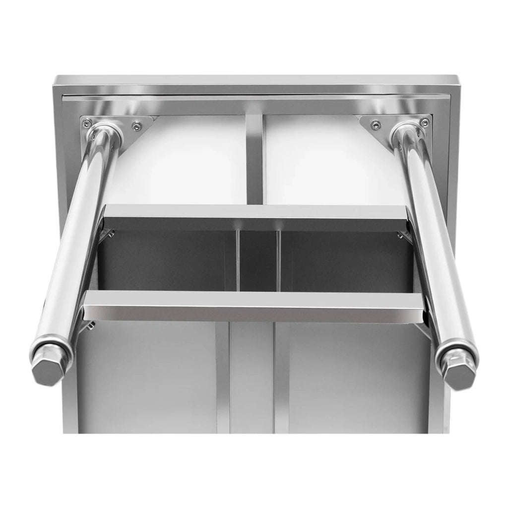 Tavolo da lavoro in acciaio inox 100 x 70 cm 600 kg 3 livelli 14_0003676