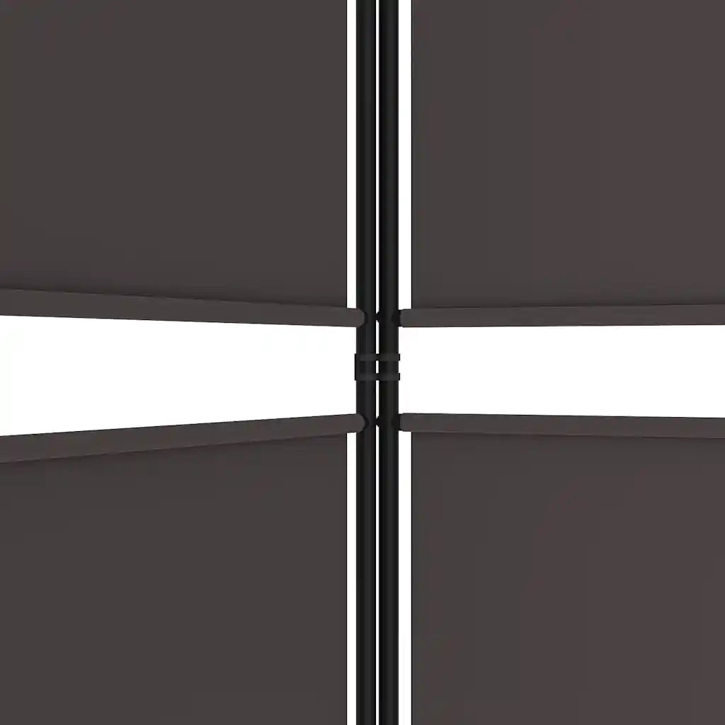 Divisorio a 5 Pannelli Marrone 250x180 cm in Tessuto 350219