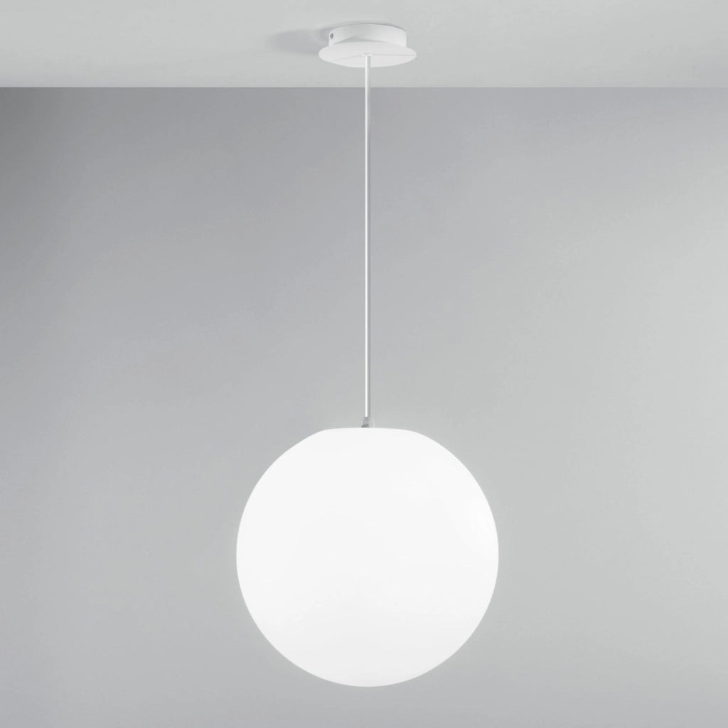 SOSPENSIONE DA GIARDINO GECO SFERA BIANCA 1 LUCE ATTACCO E27 IP44 40X150CM