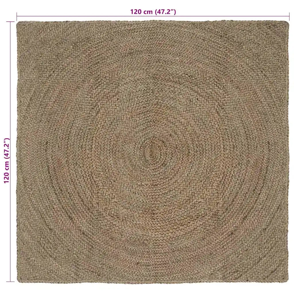 Tappeti per area Grigio 120 x 120 cm Juta