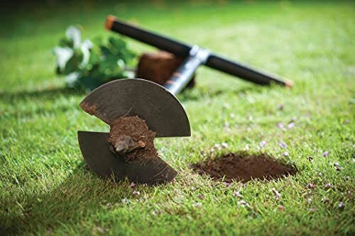 Fiskars 1000640 QuikDrill Trivella Manuale Diametro 20 cm Lunghezza 110 cm Peso 2.4 Kg colore Nero-Arancione