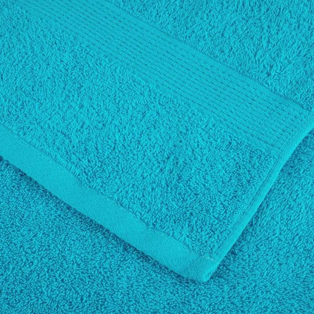 vidaXL Panni per il viso 4 pcs Turchese Cotone