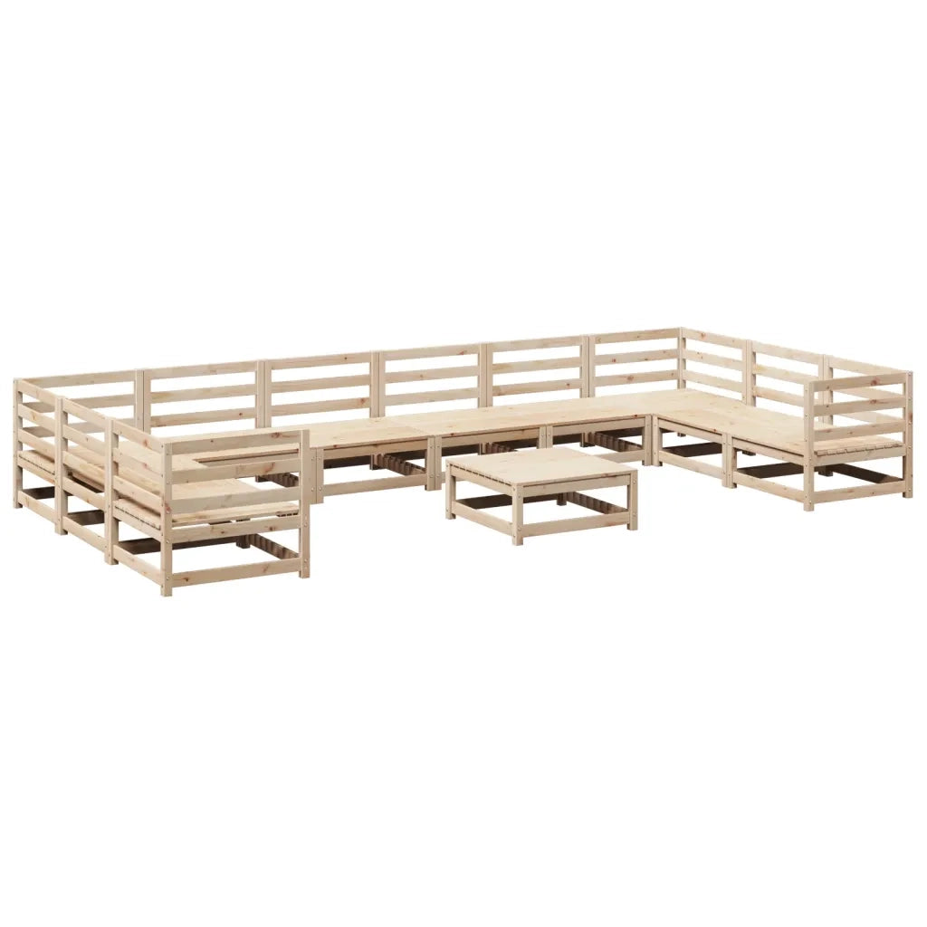 Set Divani da Giardino 11 pz in Legno Massello di Pino 3299644