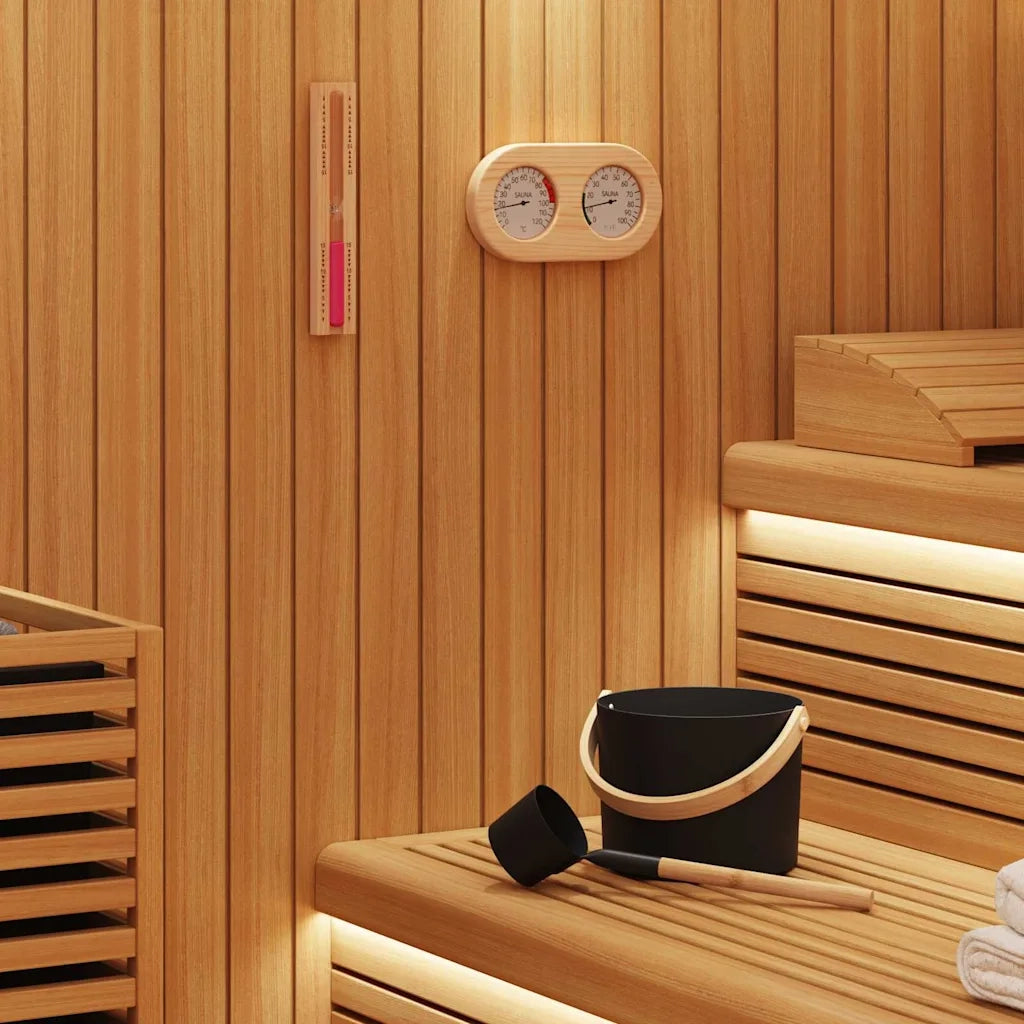 Set di Accessori per Sauna 4 pz Nero CFW1716521