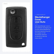 Sostituzione Cover per Chiave a 3 Bottone - Contenitore per Chiave - Portachiave per Auto - Copertura di Protezione - Materiale ABS - Adatto per Berlingo/Dispatch - Portachiave per Auto