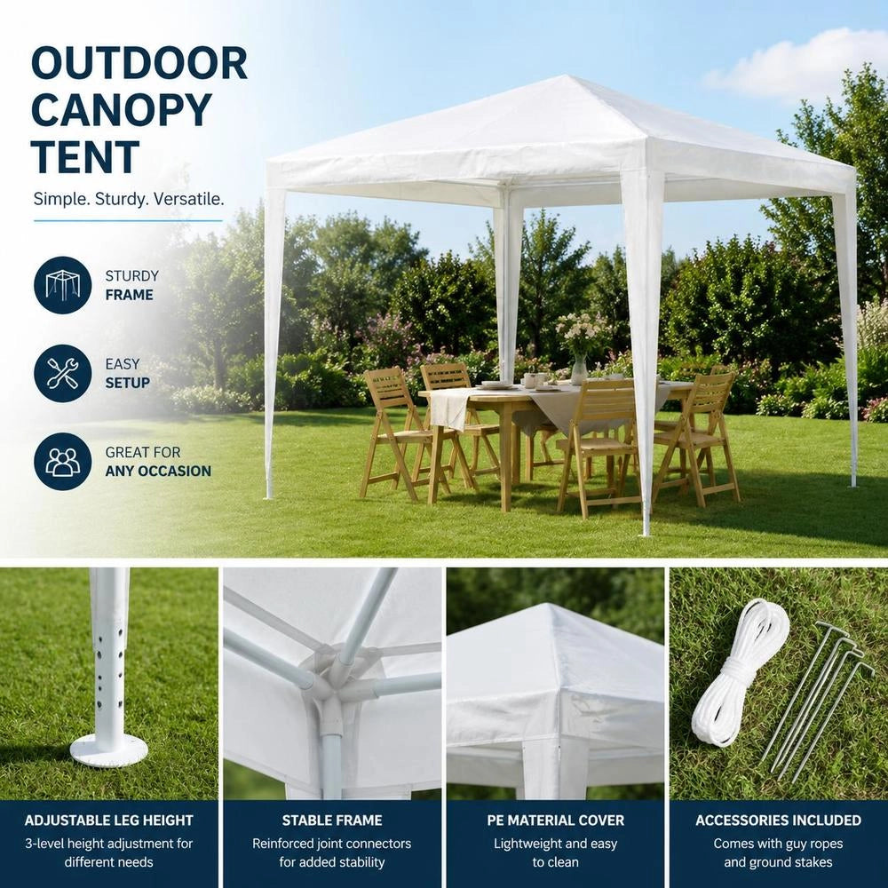 Party Tent 2.5 X 2.5 M White
