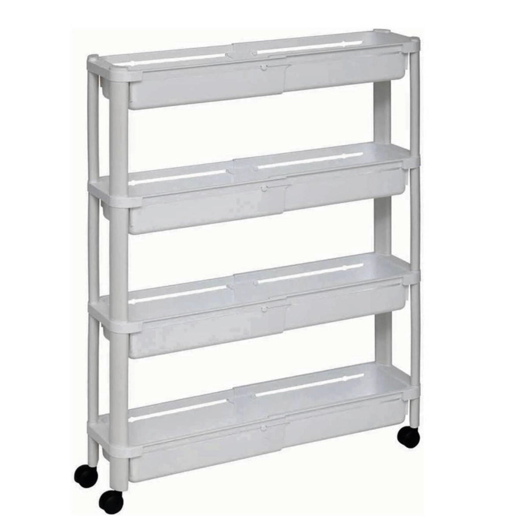 Carrello Bianco con 4 Ripiani