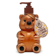 Trade Shop - Bottiglia Portasapone Orsetto Per Sapone Liquido 500ml Accessori Set Da Bagno -
