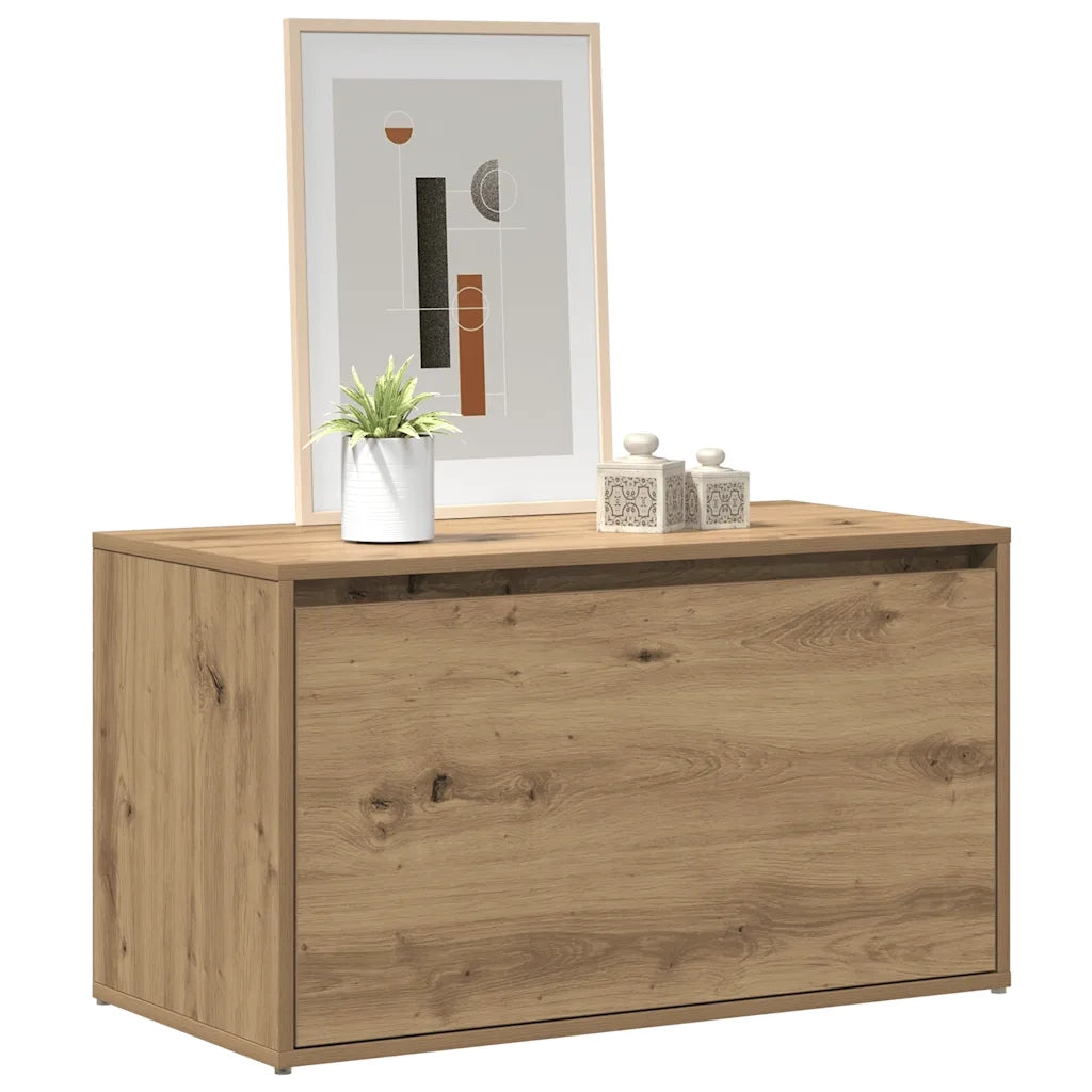 Panca Ingresso 80x40x45 cm Rovere Artigianale Legno Multistrato 856753