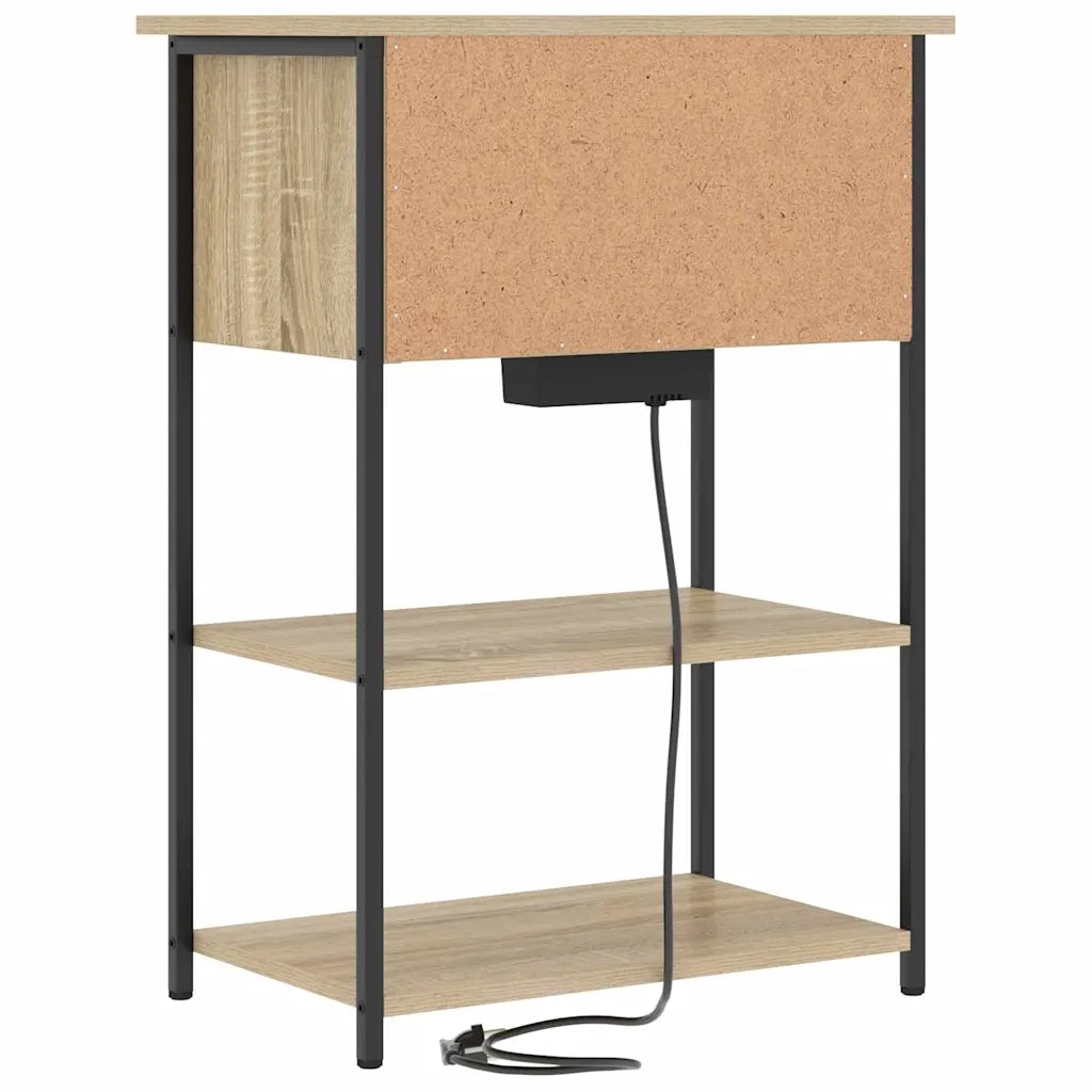 vidaXL Armadio da Notte rovere sonoma 55 x 31 x 76 cm