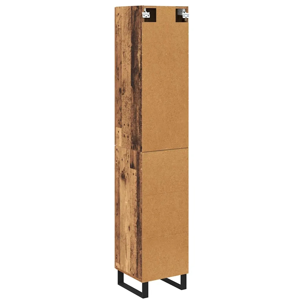 Credenza | Madia | Buffet da pranzo | Armadio da pranzo Legno vecchio 34,5 x 34 x 180 cm Legno multistrato