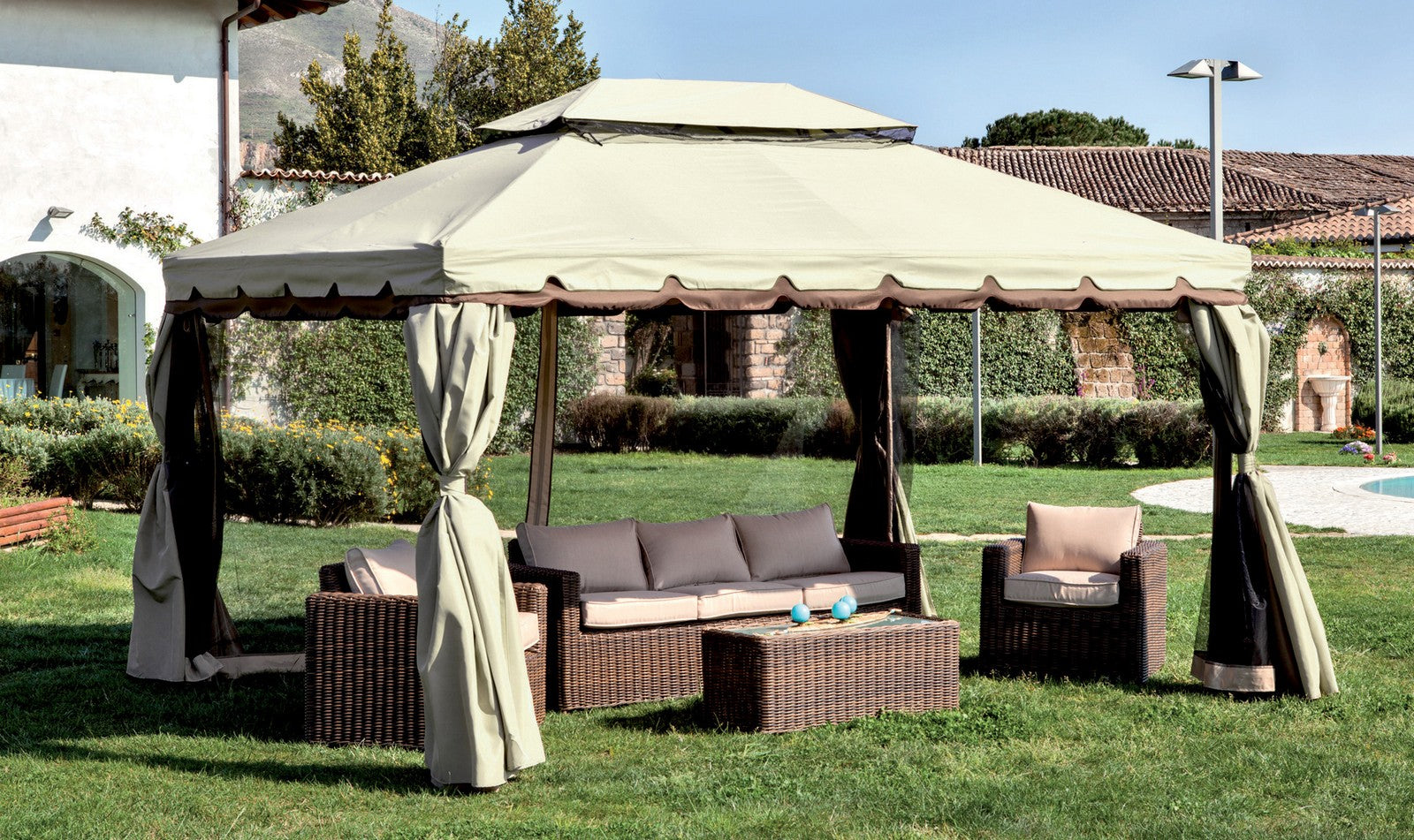 gazebo in alluminio "adventure" cm 300x400 cod:ferx.39866