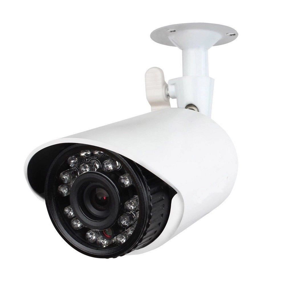 Trade Shop - Telecamera Per Kit Videosorveglianza Waterproof 24 Led 3,6mm Infrarossi Cavo 18m -