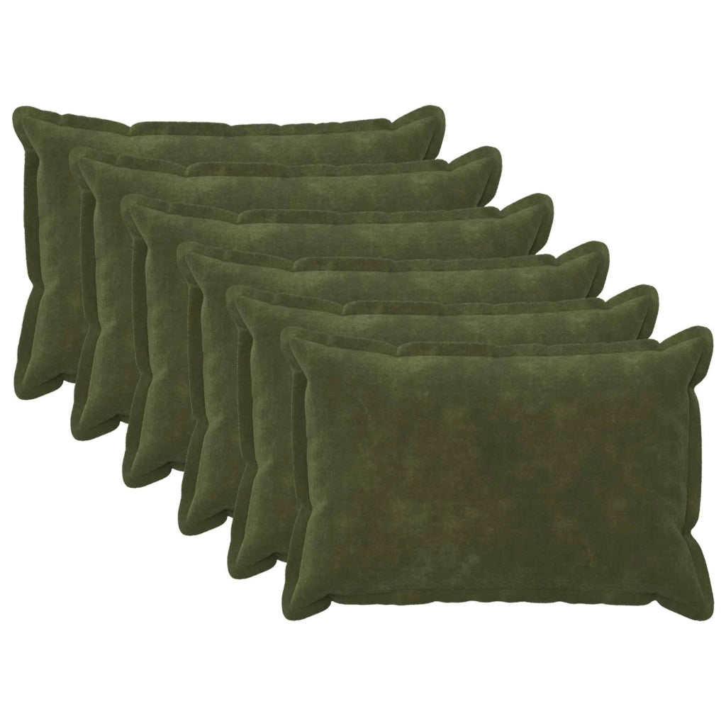 Cuscino con cuscino HOUTEN 6 pz Verde Fleece in microfibra 932274