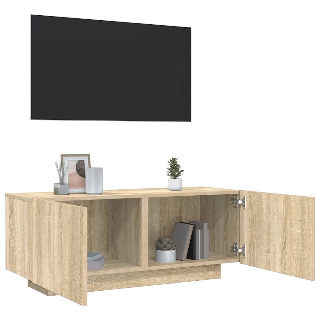 Mobile per TV Rovere Sonoma 100x35x40 cm Legno Multistrato 804439