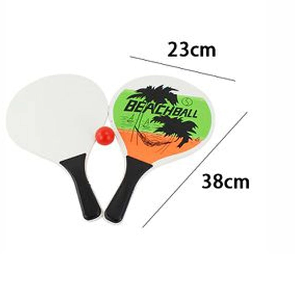 Trade Shop - Racchette Mare Tavola Larga 0.6cm Tiro Da Spiaggia Racchettoni In Legno Beach -