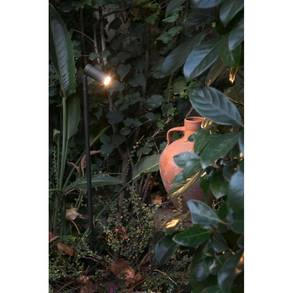 Faro Barcelona - Paletto da Esterno Seth LED 6W 2700K - IP44, Orientabile, Luce da giardino nera - 60 cm