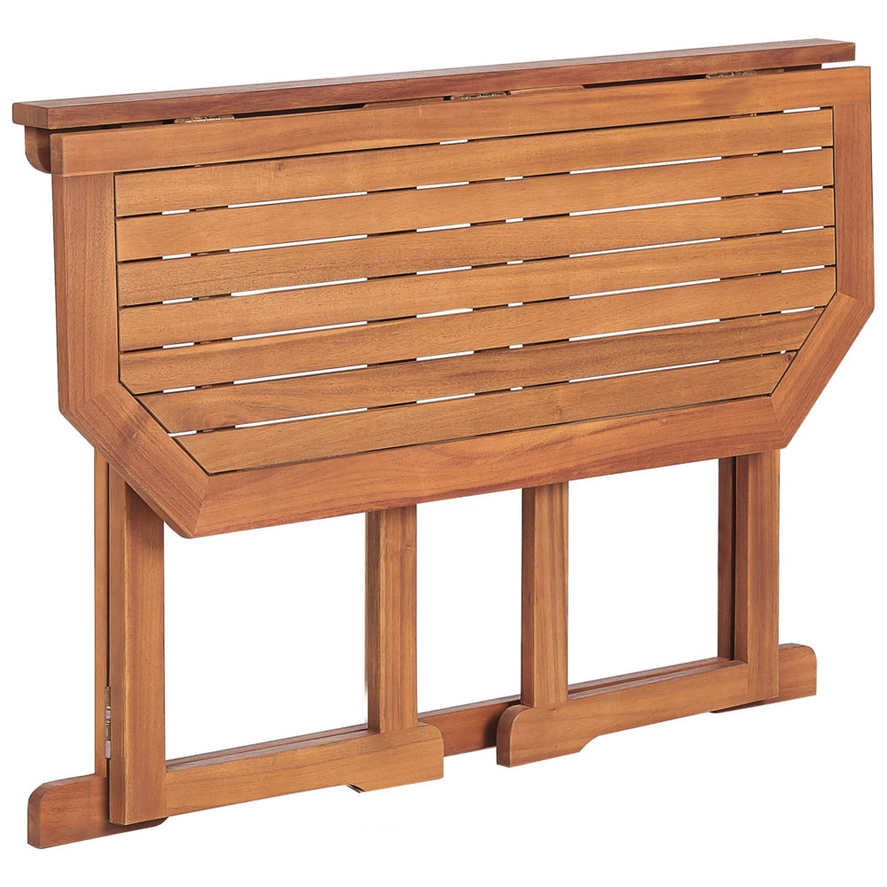 Balcone Tavolo pieghevole Piano regolabile 110 x 47 cm Terrazza legno di acacia