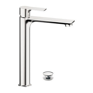 Miscelatore monocomando alto per lavabo con scarico click-clack e troppo pieno serie Energy