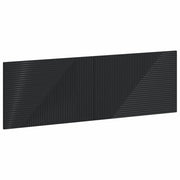 Testiera da Muro HAARLEM Nero Legno ingegnerizzato 896946