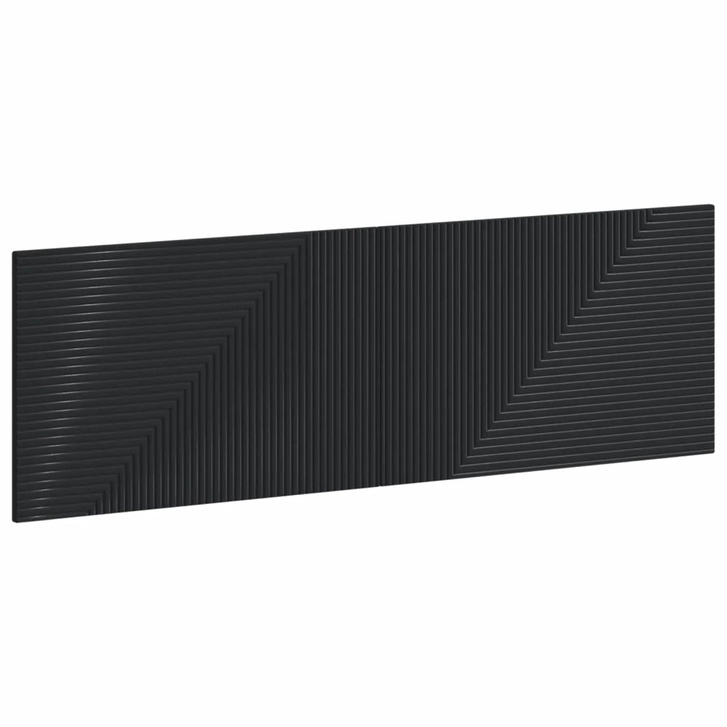 Testiera da Muro HAARLEM Nero Legno ingegnerizzato 896946