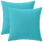 Federa 2 pcs HEERLEN Turchese 30 x 30 cm Poliestere 907525