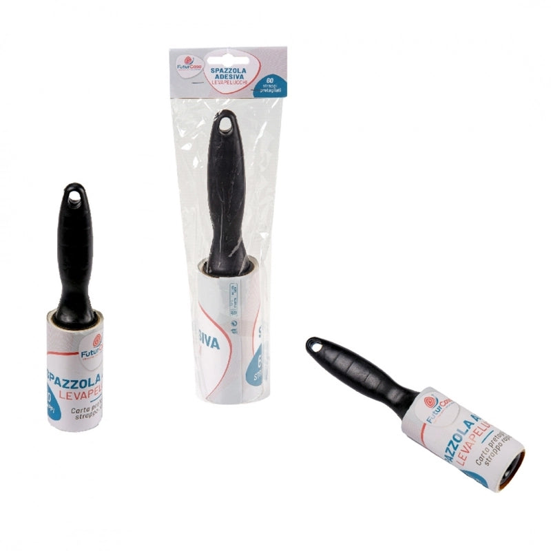 SET SPAZZOLA ADESIVA 60 STRAPPI CON 2 RICARICHE.