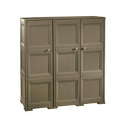 ARMADIO 3 ANTE WENGÉ 118X43X125 CM CON PUNTALI, SOLUZIONE ORGANIZZAZIONE CASA SALVASPAZIO PER ZONA GIORNO E INGRESSO