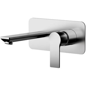 Miscelatore monocomando lavabo da incasso con piastra orizzontale in ottone cromato serie Energy