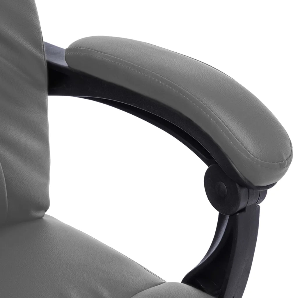 Sedia da Ufficio | Sedia da Gaming Massaggiante Antracite in Similpelle