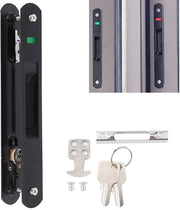 Sistema di chiusura singolo per finestra - Pannello per porta scorrevole - Hanger per porta - Garanzia di qualità - Resistente all'ossidazione - Braccio di chiusura regolabile - Chiusura per porta
