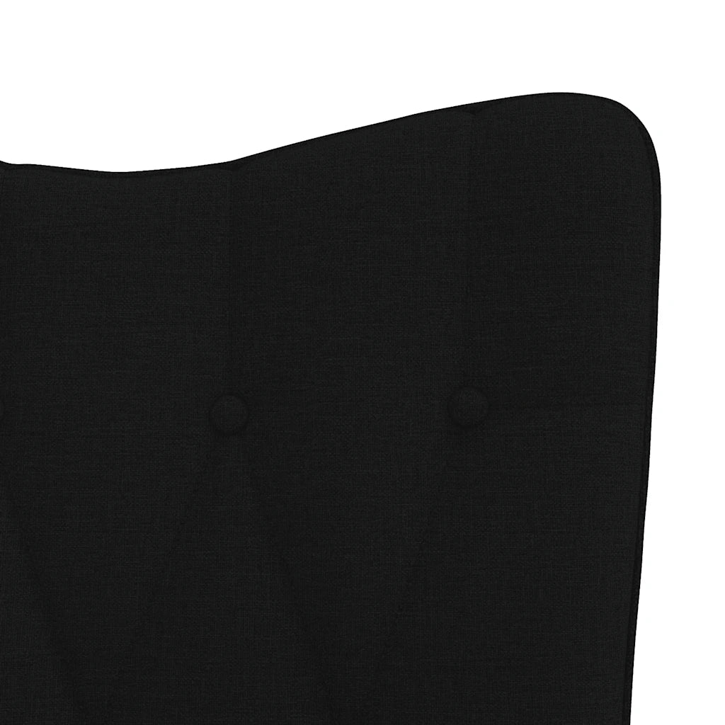Poltrona Relax con Poggiapiedi Nera in Tessuto cod mxl 16009