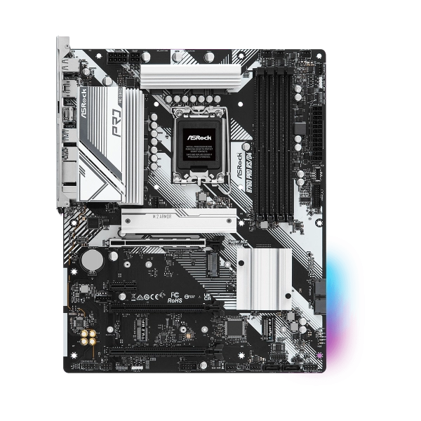 Asrock Mb 1700 12/13gen. B760 Pro Rs/d4 4xddr4 4xsata M.2 Rgb Hdmi/dp