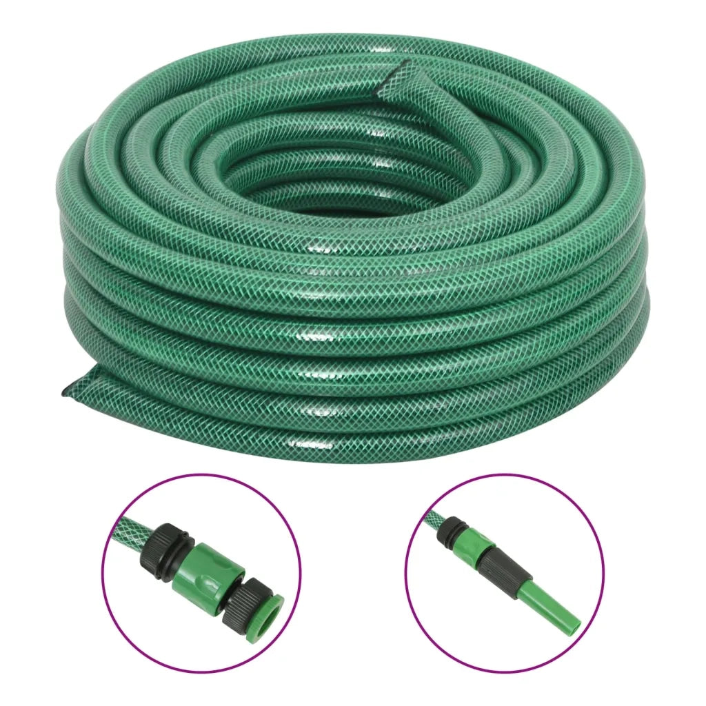 Set Tubo da Giardino con Raccordi Verde 0,9" 20 m in PVCcod mxl 119115