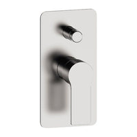 Monocomando a piastra rettangolare ad incasso con deviatore serie Energy